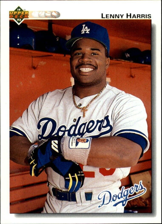 Lenny Harris 1992 Upper Deck MLB #191 Baseball Card Los Angeles Dodgers