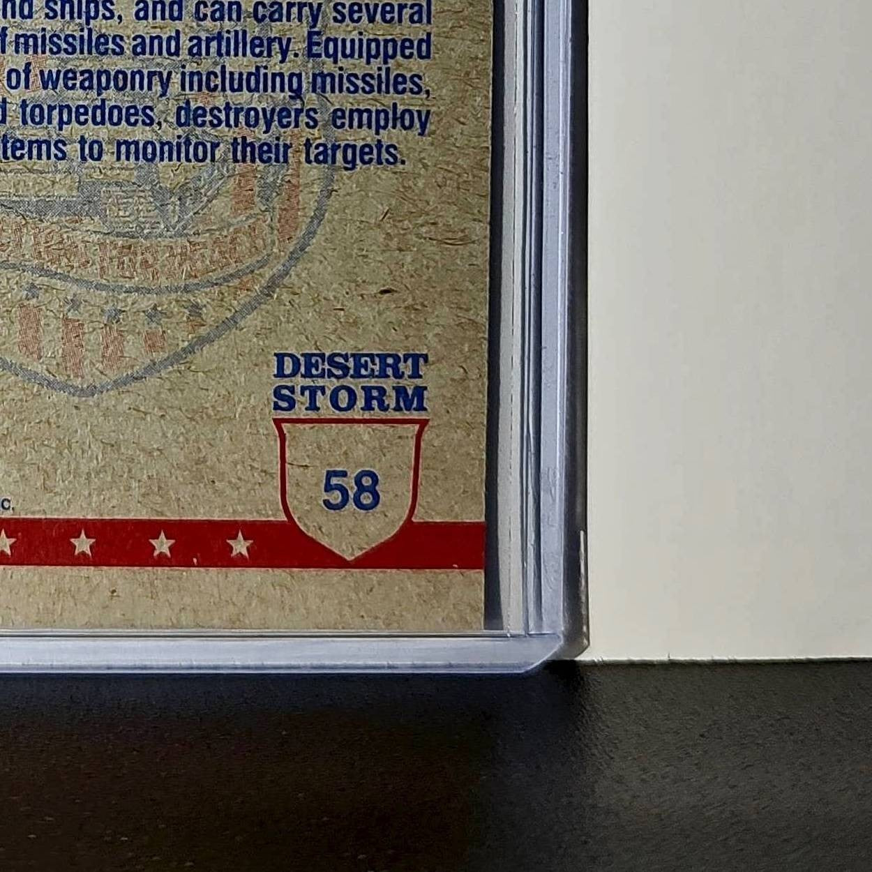 Destroyers 1991 Topps Desert Storm #58 Card