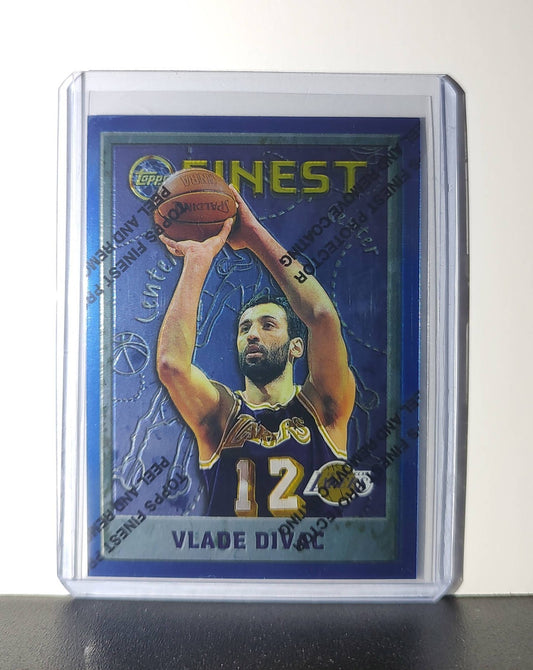 Vlade Divac 1995-96 Topps Finest NBA #219 Card Los Angeles Lakers