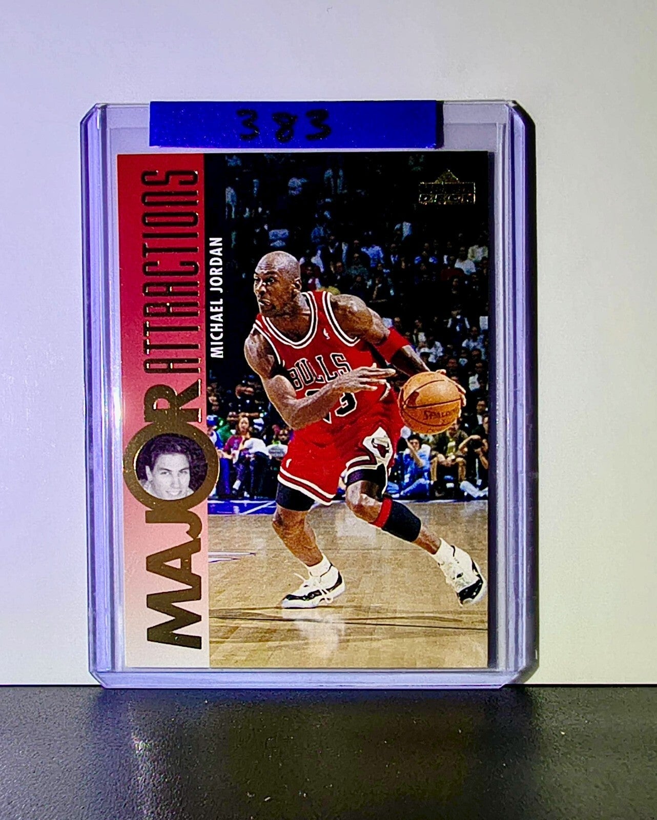 Michael Jordan 1995-96 Upper Deck Major Attractions #337 Basketball Card Bulls