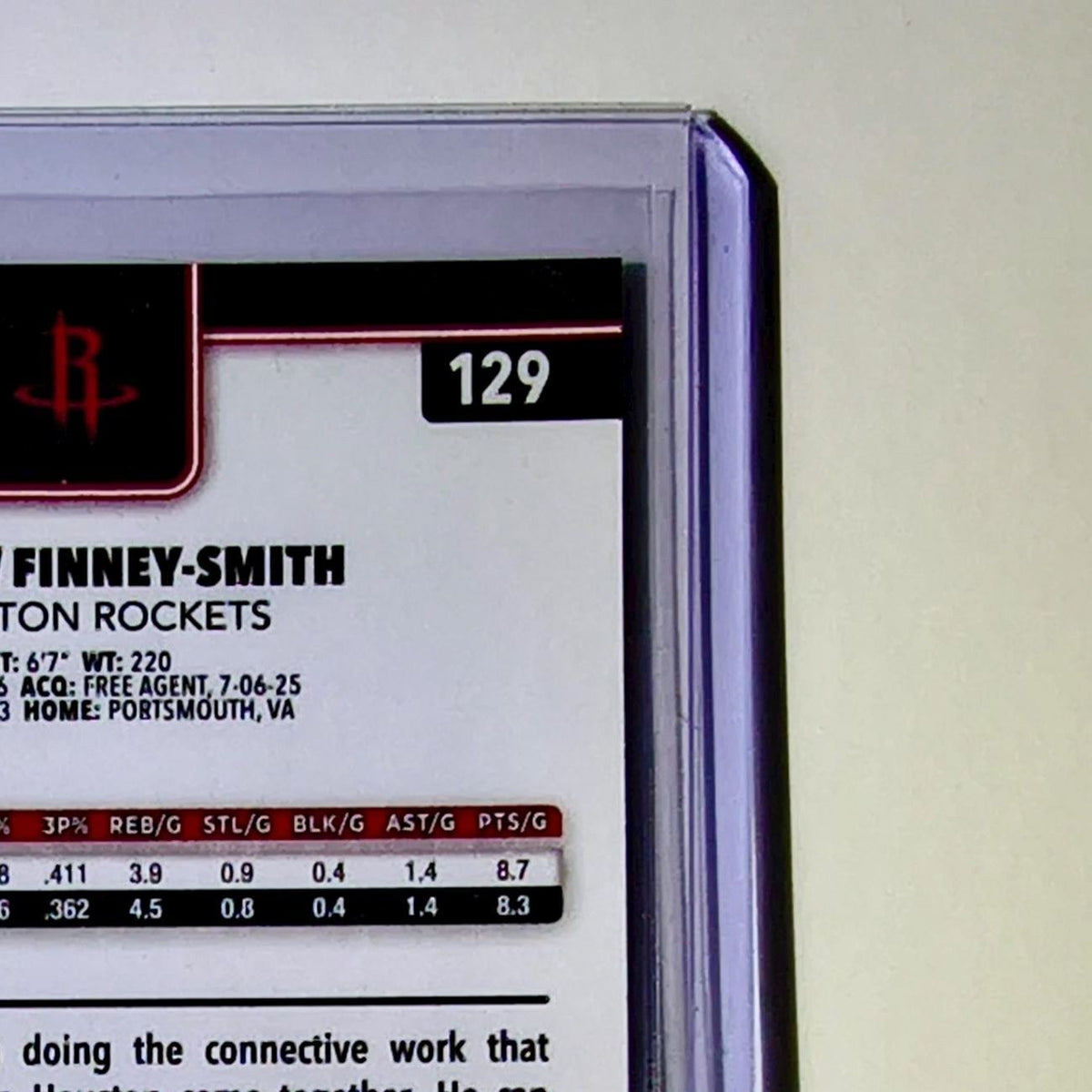 Dorian Finney-Smith 2025-26 NBA Topps Chrome Update #129 Card Houston Rockets