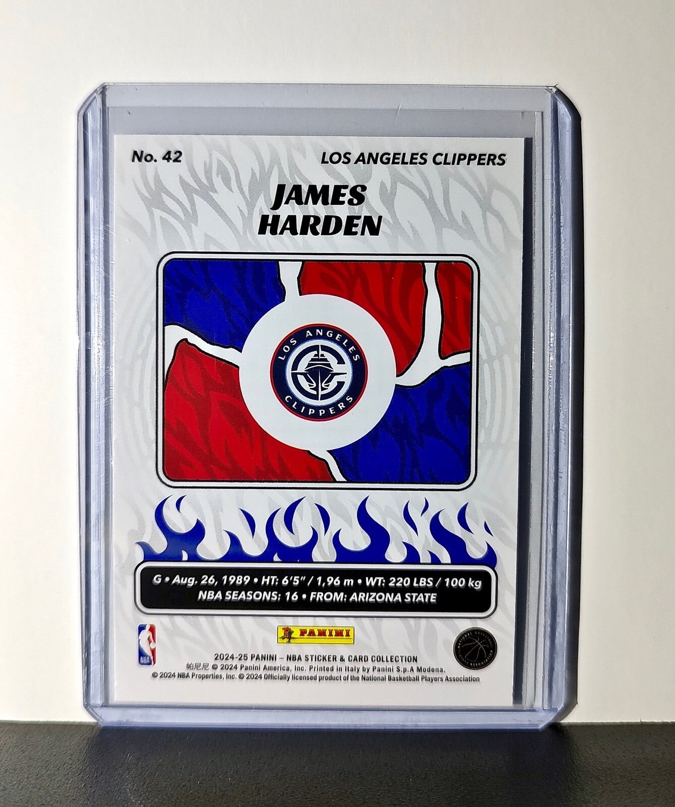 James Harden 2024-25 Panini NBA #42 Sticker Card Los Angeles Clippers
