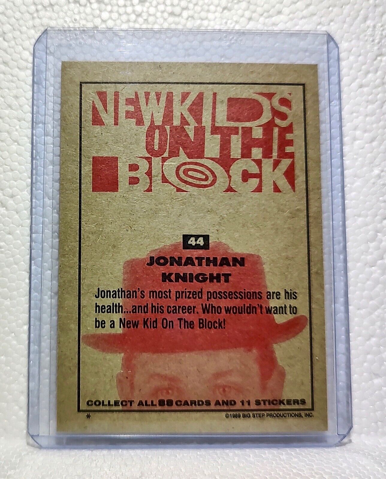 Jonathan Knight 1989 New Kids on the Block #44 Trading Card