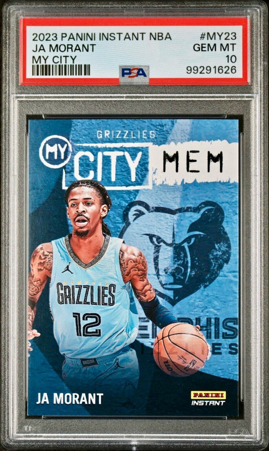 Ja Morant 2023 Panini MyCity NBA #MY-23 Basketball Card PSA 10 Gem Mint