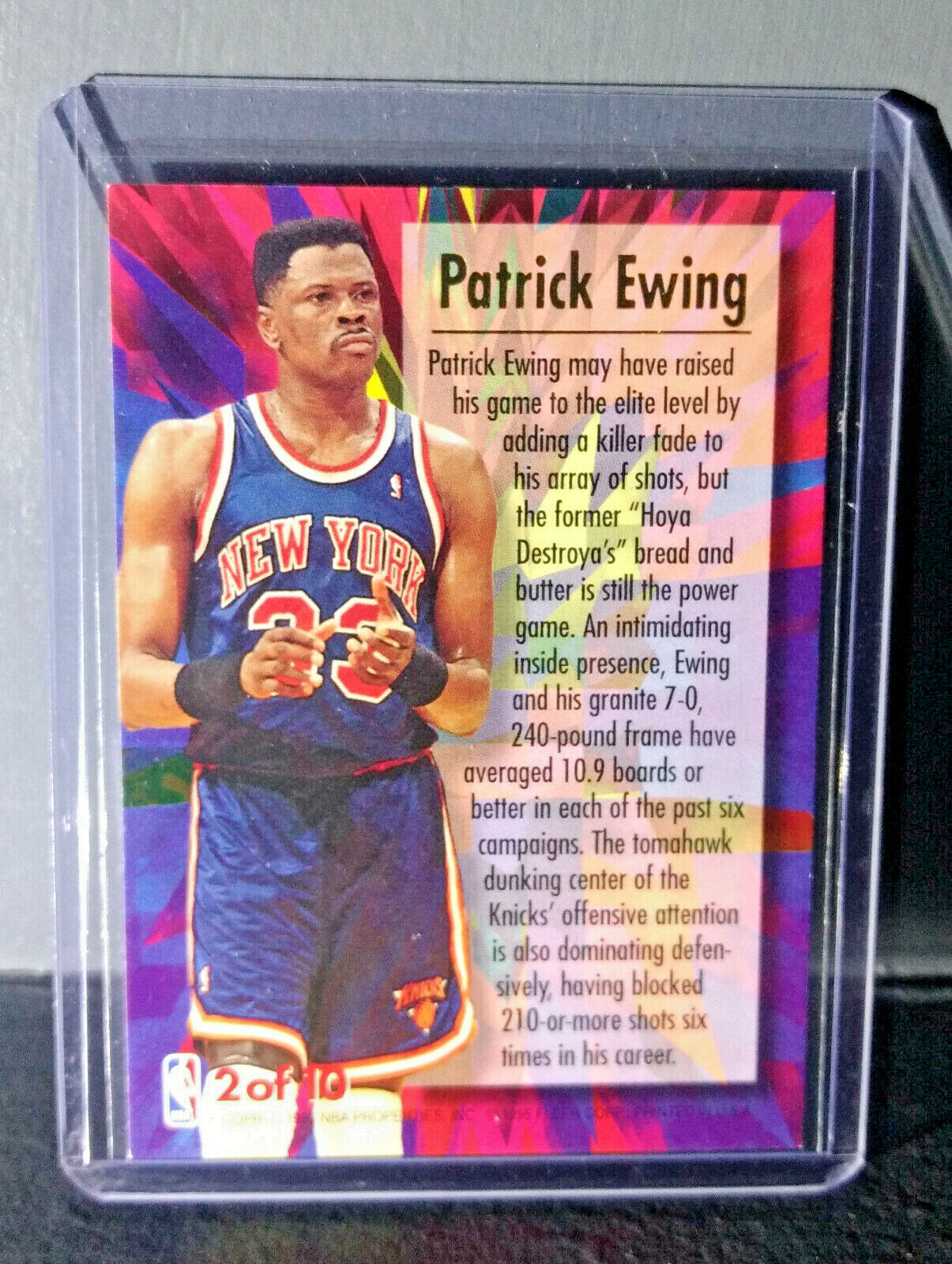 1995-96 Patrick Ewing Fleer Ultra #2 Ultra Power Basketball Card