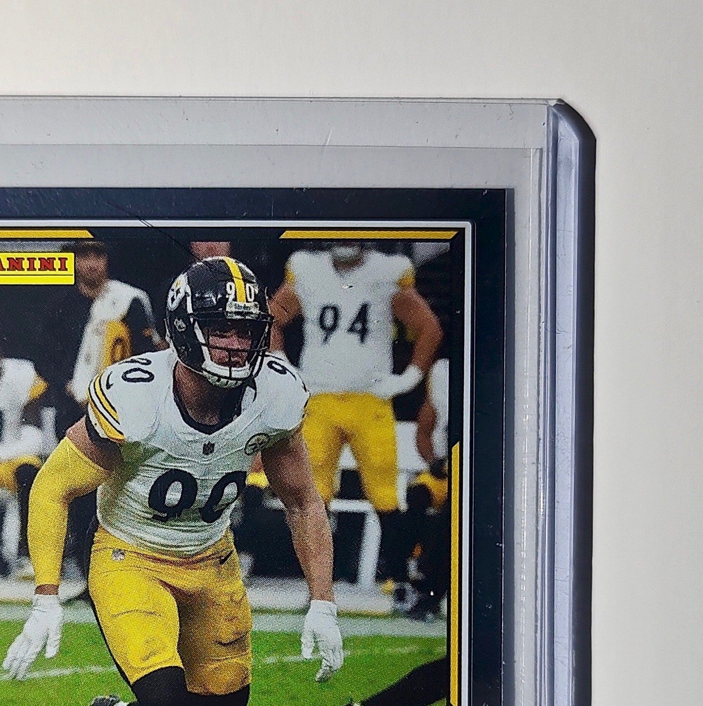 T.J. Watt 2025 Panini NFL #53 Foil Sticker Card Pittsburgh Steelers