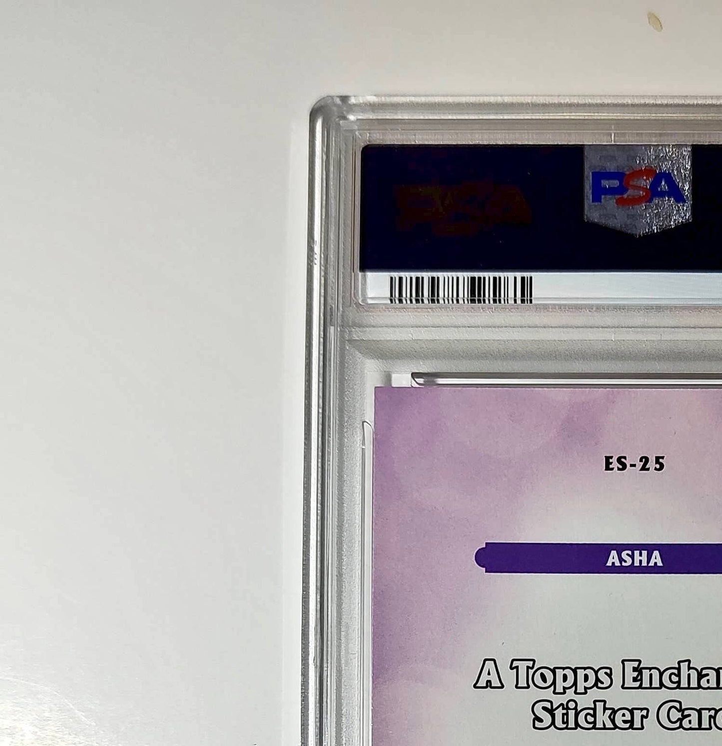 Asha 2025 Topps Disney #ES-25 Enchanted Sticker Card Wish PSA 8