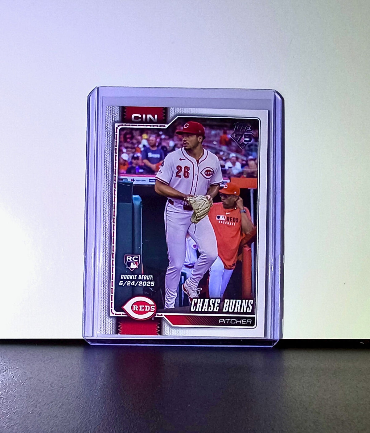 Chase Burns Rookie 2026 Topps Update MLB #US145 Card Cincinnati Reds