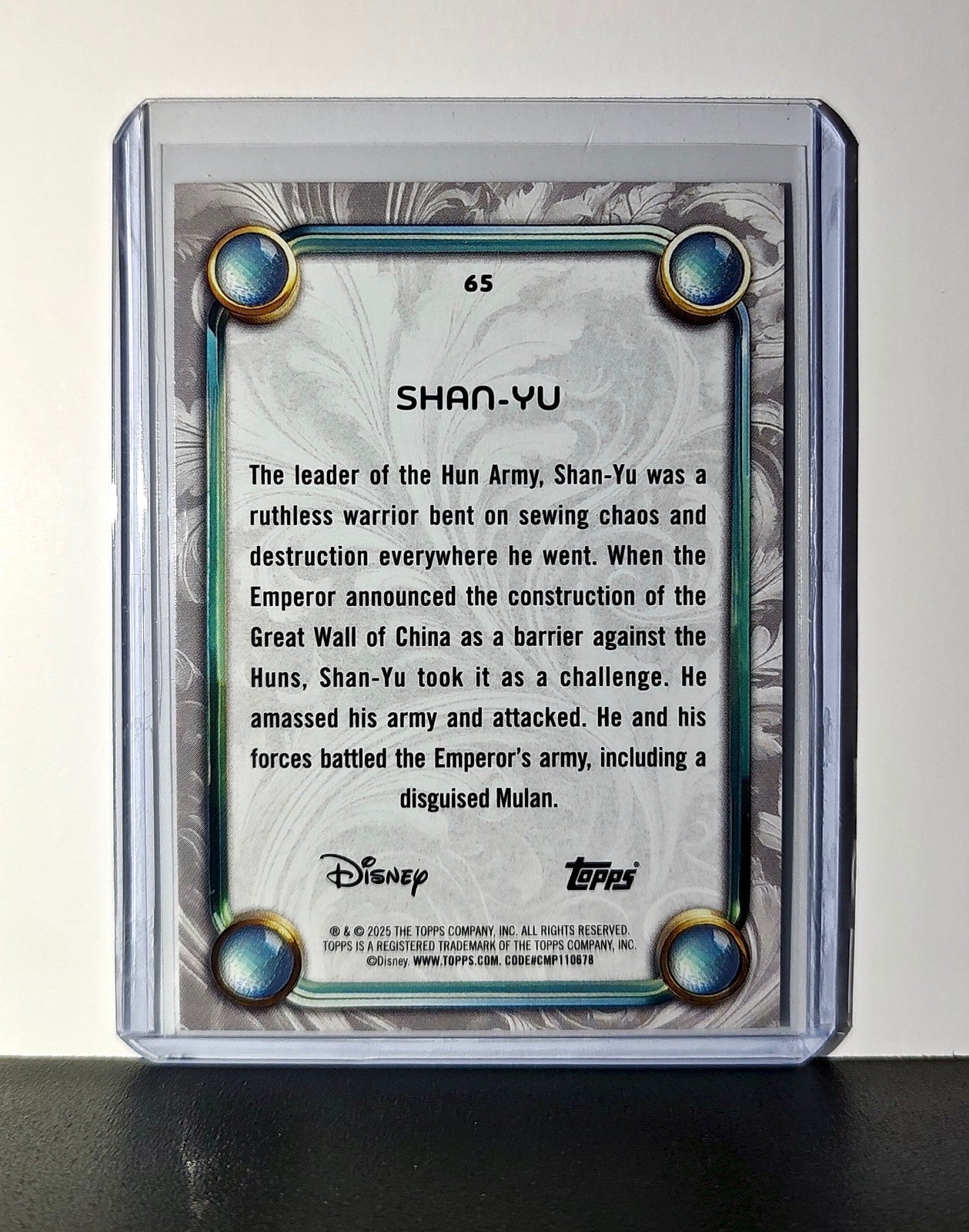 Shan-Yu 2025 Topps Disney Wonder #65 Card Mulan