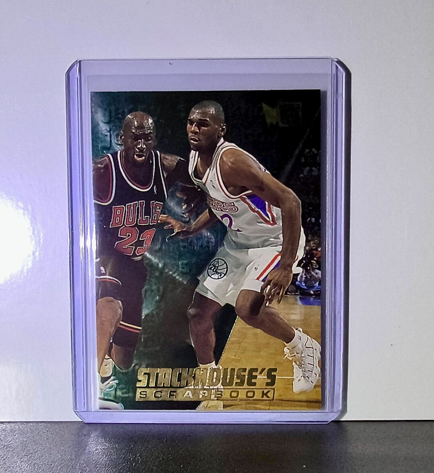 Michael Jordan / Jerry Stackhouse 1995-96 Fleer Metal Scrapbook #S-7 Bulls