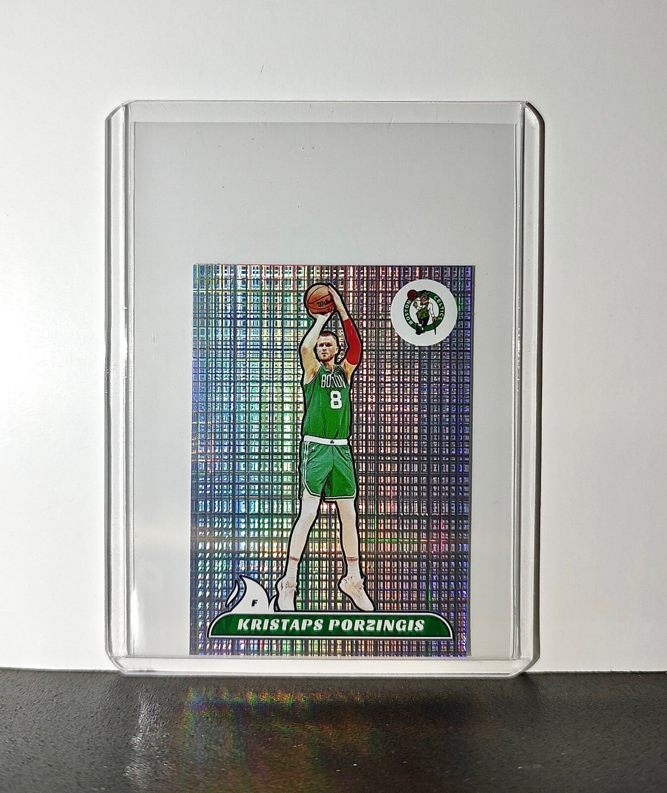 Kristaps Porzingis 2024-25 Panini NBA #124 Sticker Card Boston Celtics