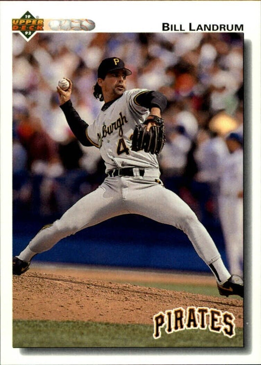 Bill Landrum 1992 Upper Deck MLB #636 Baseball Card Pittsburgh Pirates