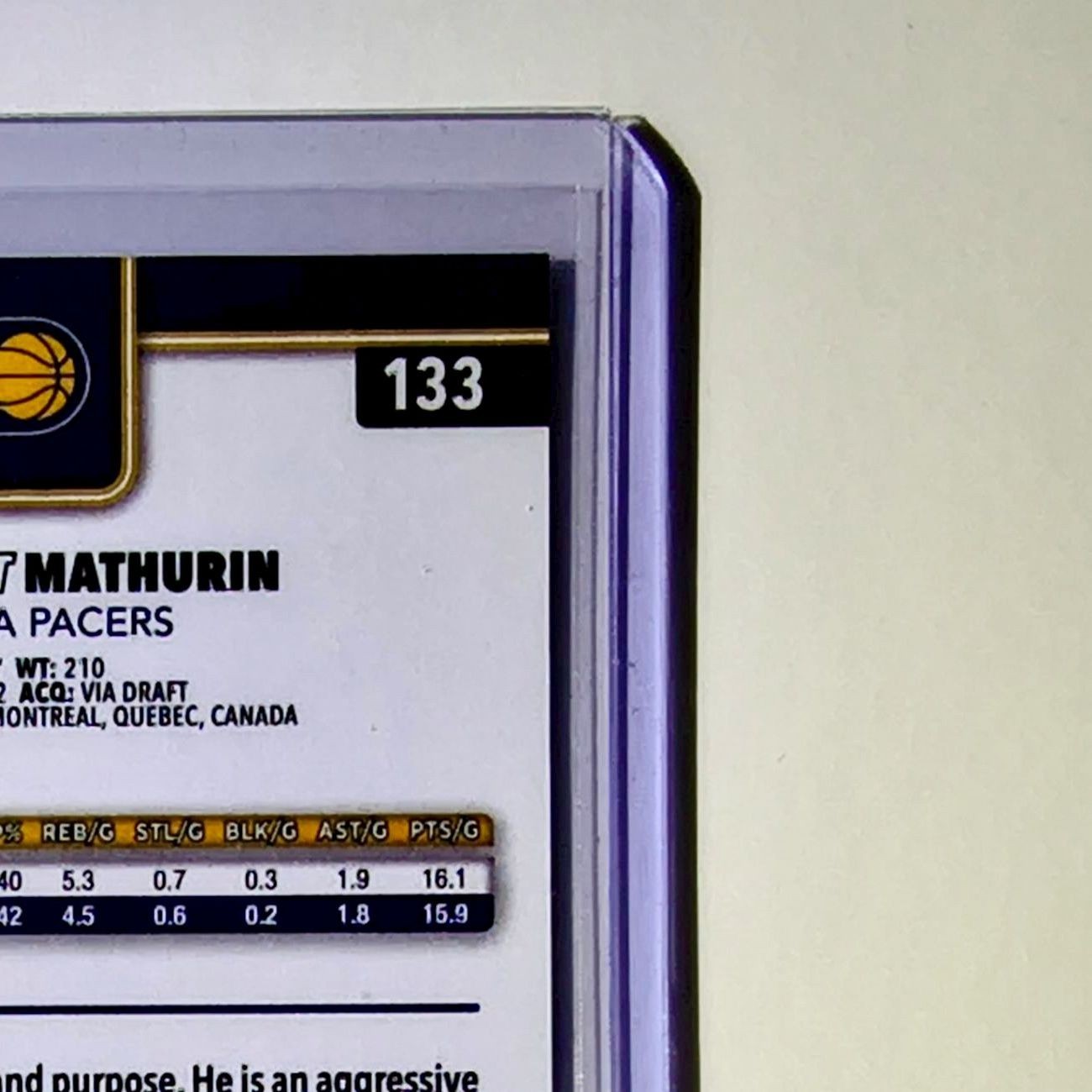 Bennedict Mathurin 2025-26 NBA Topps Chrome Update X-Fractor #133 Card Pacers