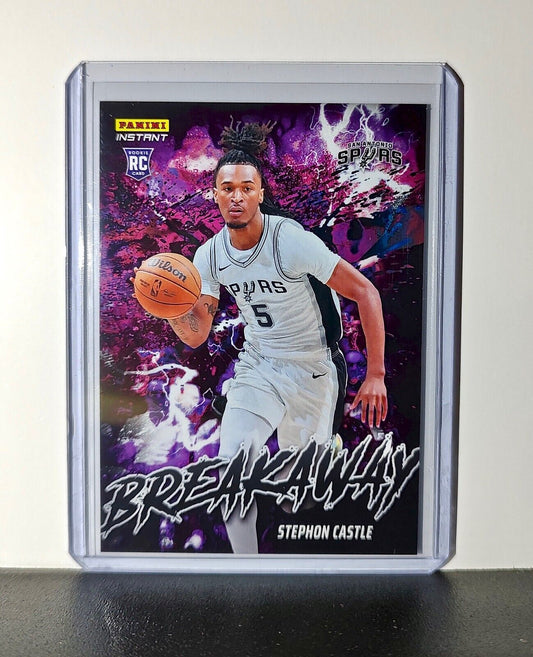 Stephon Castle Rookie 2024-25 Panini NBA #4 Breakaway Card Spurs 1/1355