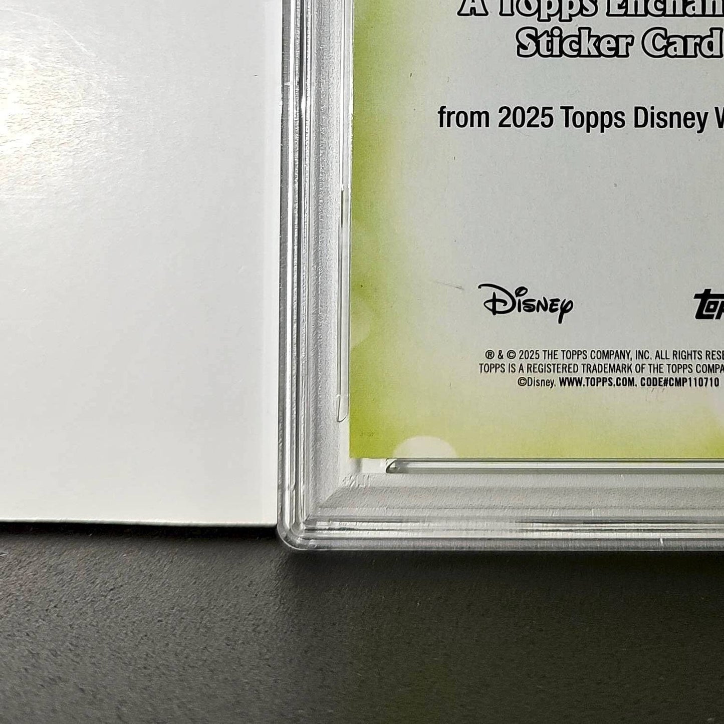 Tiana 2025 Topps Disney #ES-19 Enchanted Sticker Card PSA 9