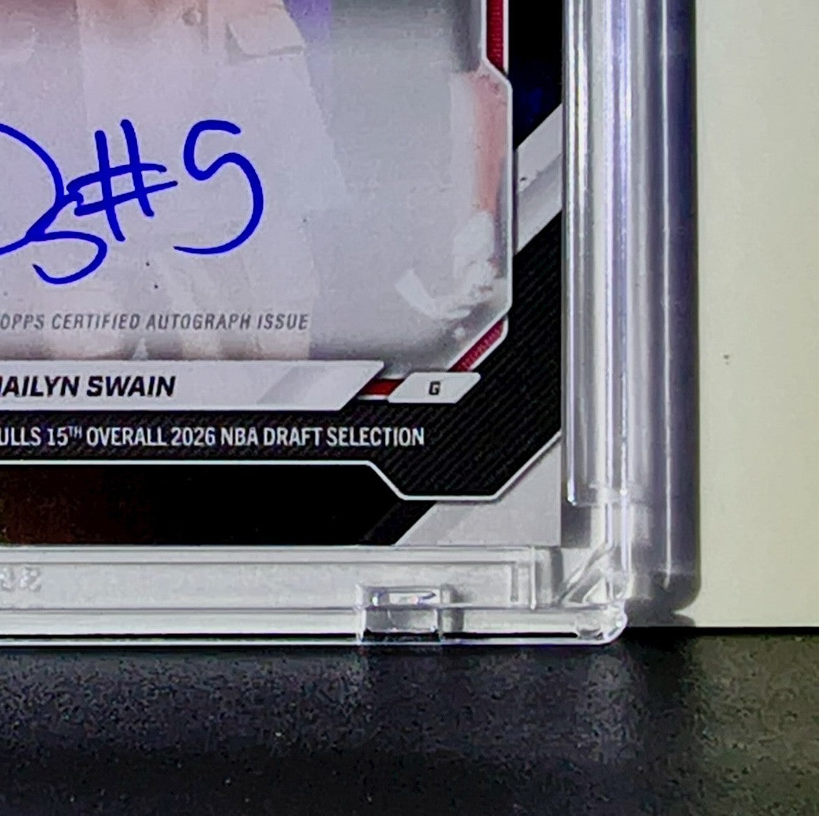 Dailyn Swain 2026 Rookie NBA Topps Draft #OSWA-A Autograph Card Bulls 02/10