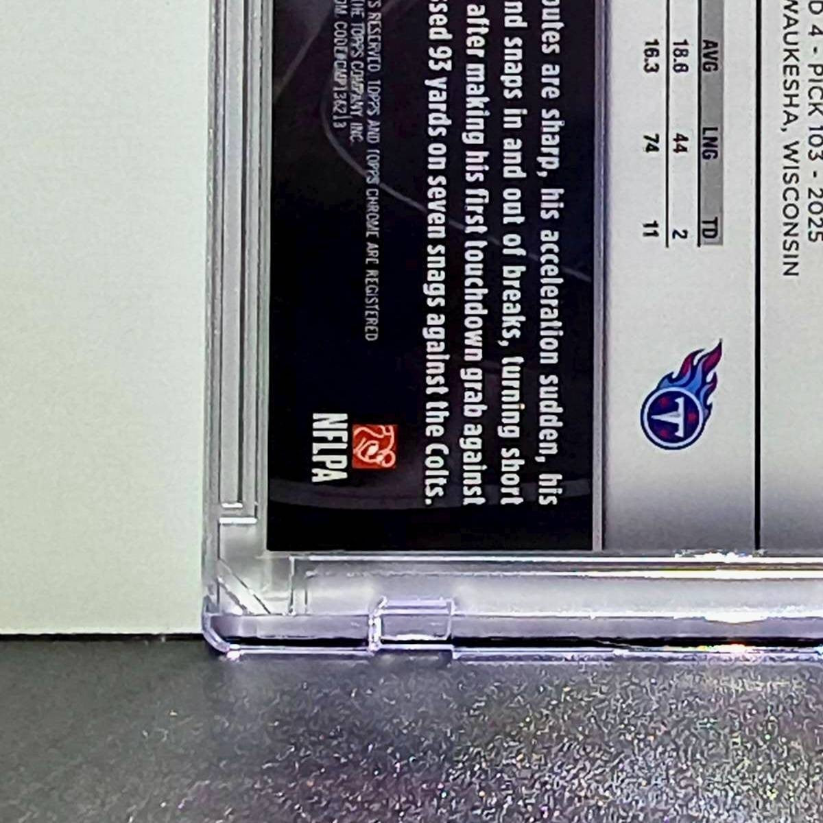Chimere Dike Rookie 2025 NFL Topps Chrome Black #149 Silver Refractor 18/299