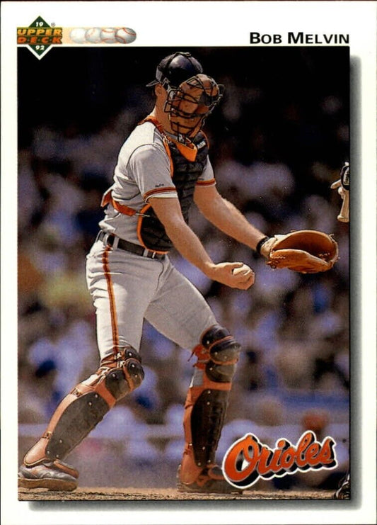 Bob Melvin 1992 Upper Deck MLB #692 Baseball Card Baltimore Orioles