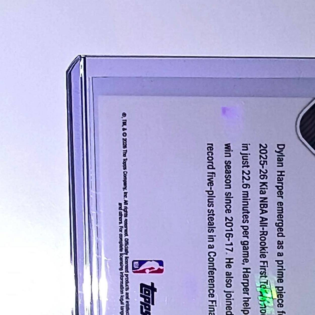Dylan Harper Rookie 2025-26 Topps Now NBA All-Rookie 1st Team San Antonio Spurs