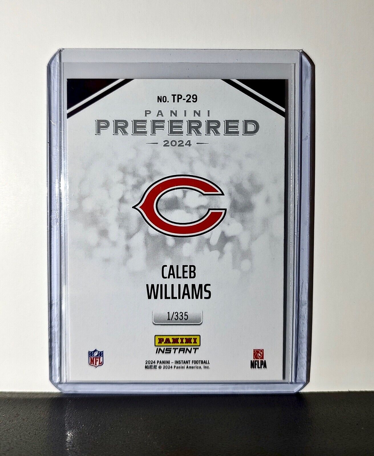 Caleb Williams 2024 Panini Preferred NFL #29 Rookie Card Chicago Bears 1/335