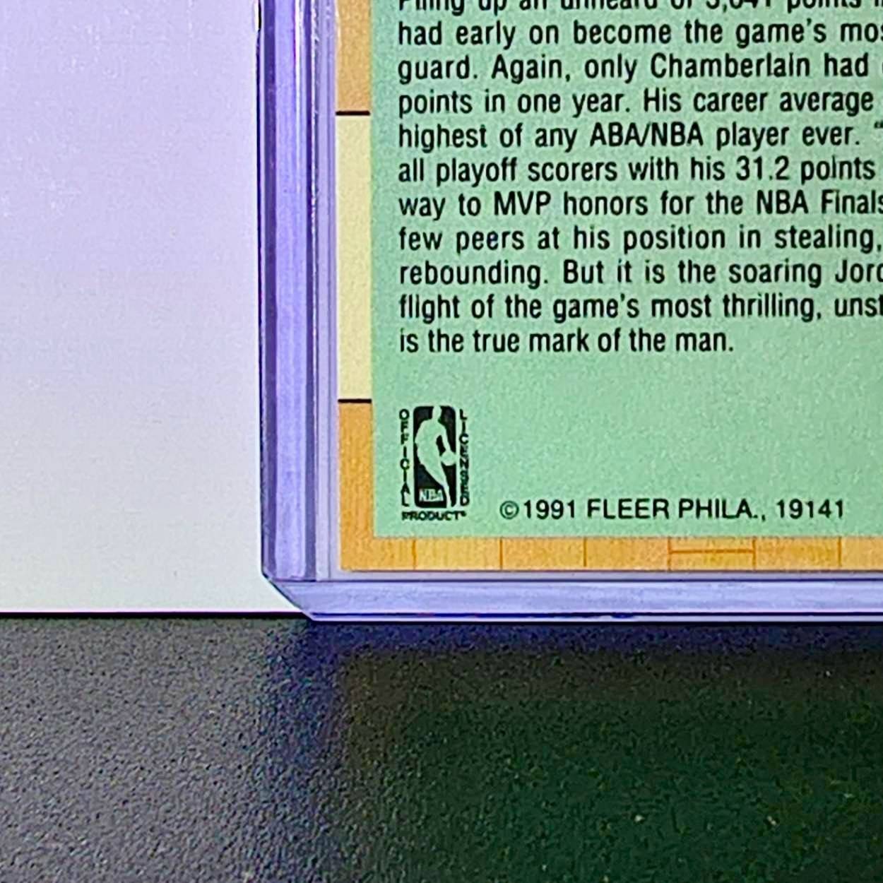Michael Jordan 1991-92 Fleer League Leaders #220 Basketball Card Chicago Bulls