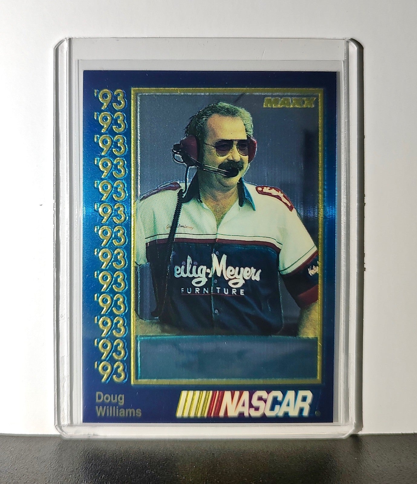 Doug Williams 1993 Maxx Premier Plus Racing #156 NASCAR Card Donlavey Racing