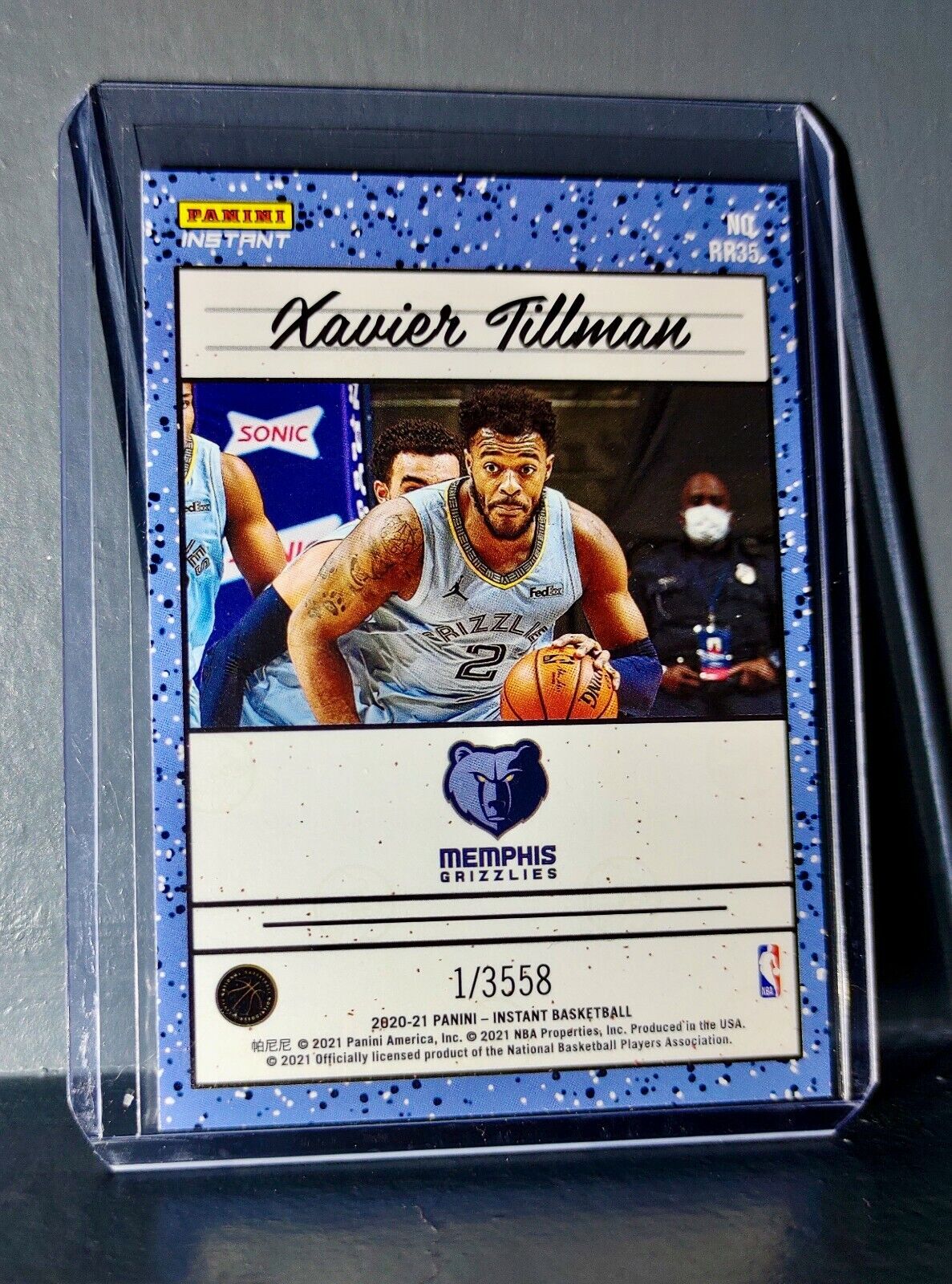 Xavier Tillman 2020-2021 Panini NBA Instant #35 Rated Rookie Retro Card 1/3558