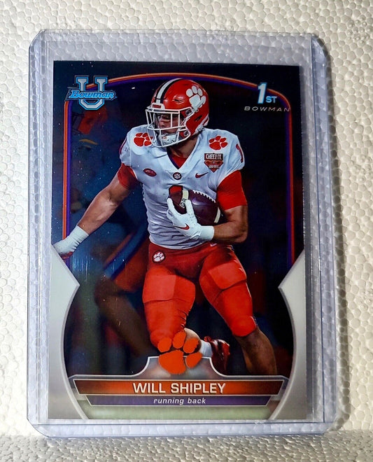 Will Shipley 2022 Topps 1st Bowman U Football #73 Card Clemson