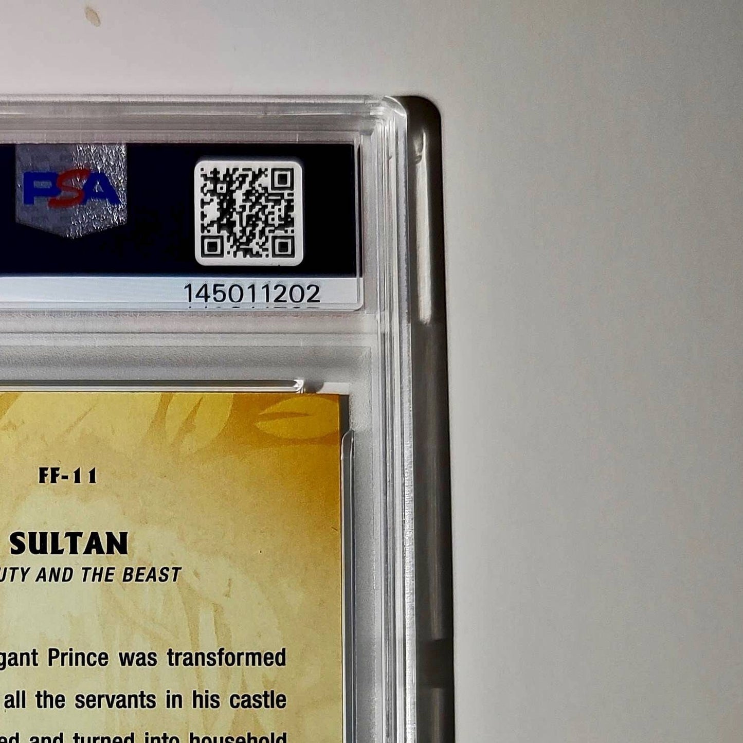 Sultan 2025 Topps Disney #FF-11 Furry Friends Beauty and the Beast PSA 10 GM