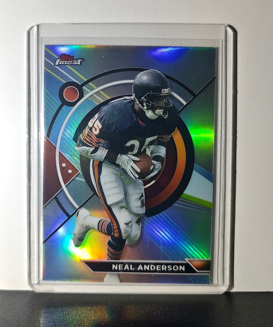 Neal Anderson Refractor 2023 Topps Finest NFL #160 Card Chicago Bears