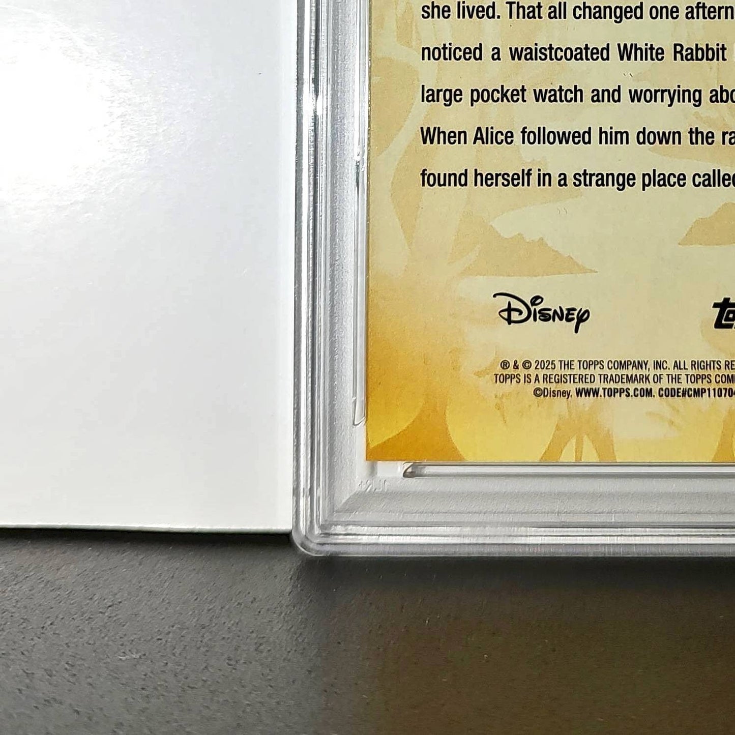 White Rabbit 2025 Topps Disney #FF-7 Furry Friends Card PSA 10
