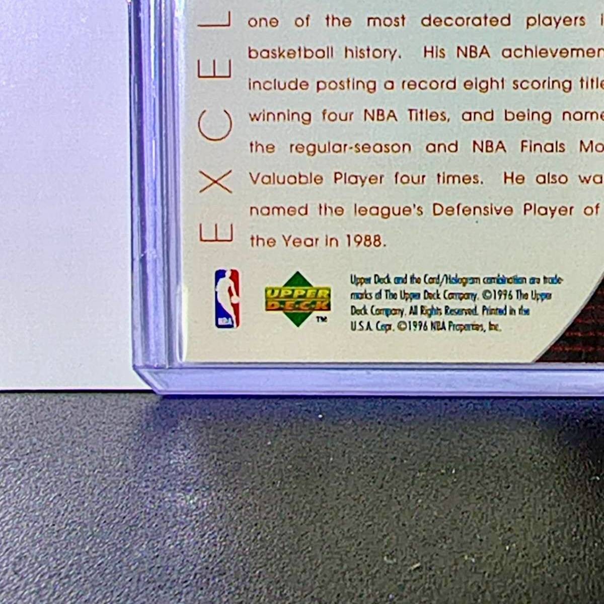 Michael Jordan 1996-97 Upper Deck Excellence #165 Basketball Card Chicago Bulls
