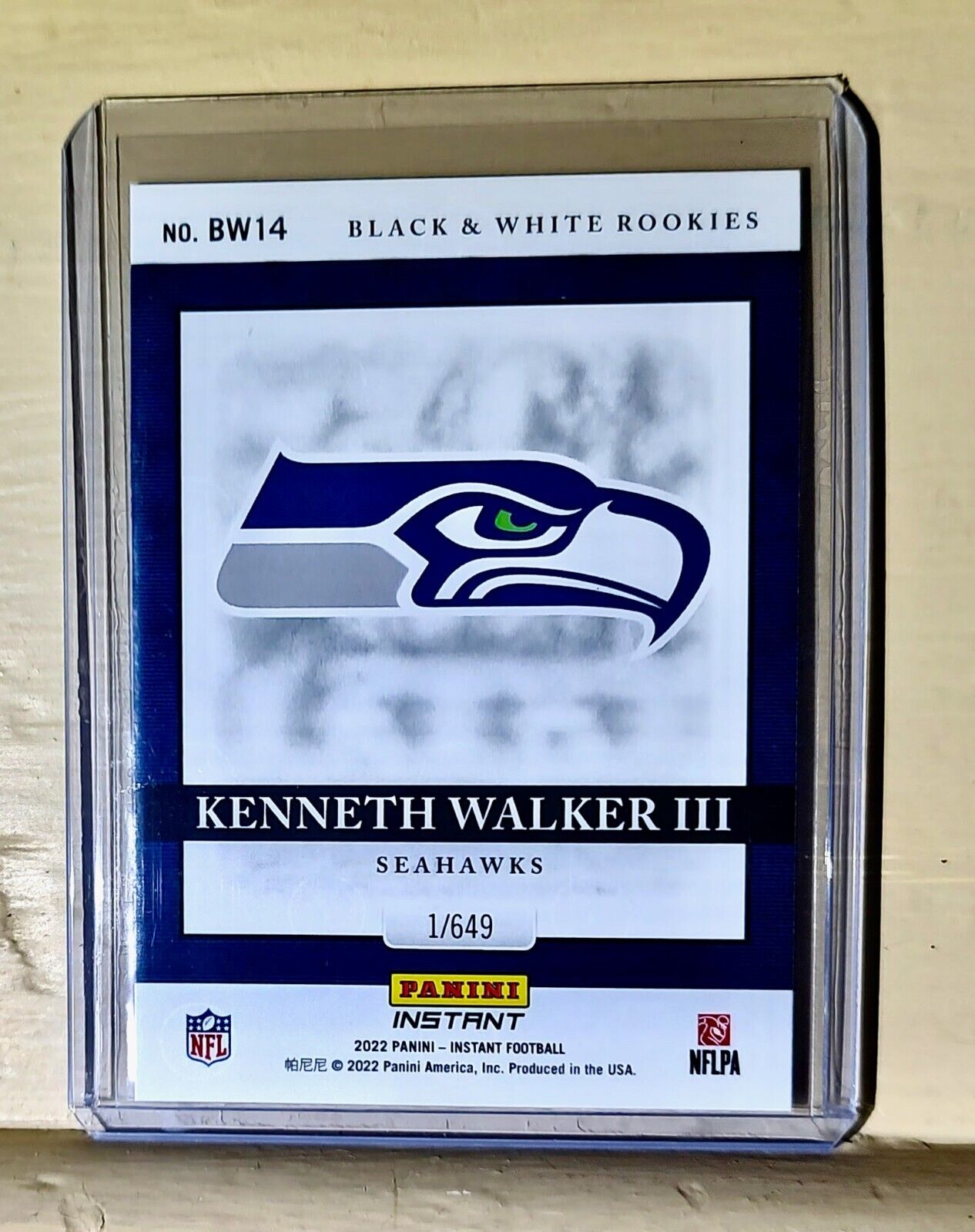 Kenneth Walker III 2022 Panini NFL Black & White Rookies #14 Card 1 of 649