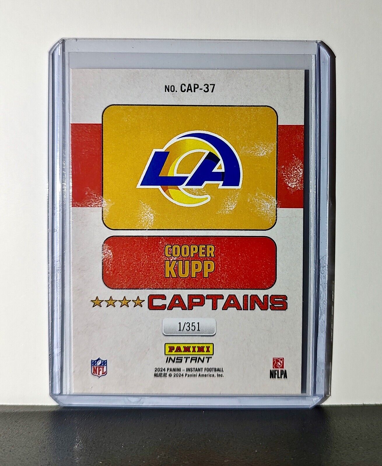 Cooper Kupp 2024 Panini Captains NFL #37 Card Los Angeles Rams 1/351