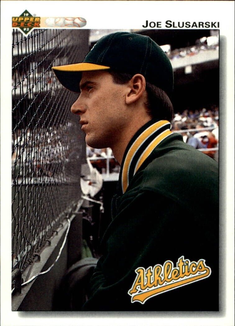 Joe Slusarski 1992 Upper Deck MLB #663 Baseball Card Oakland Athletics