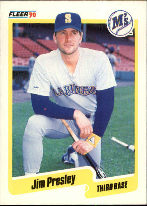 1990 Jim Presley Fleer Baseball Card #522
