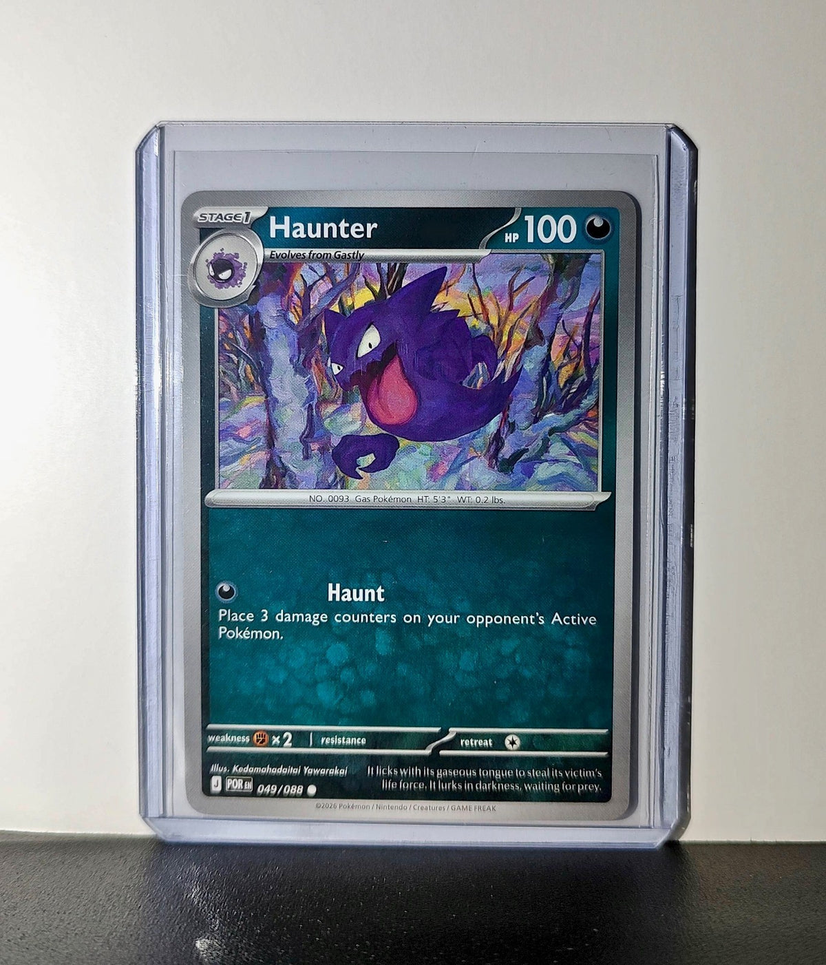 Pokemon Haunter HP100 Stage 1 Darkness 049/088 2025 Perfect Order Mega Evolution