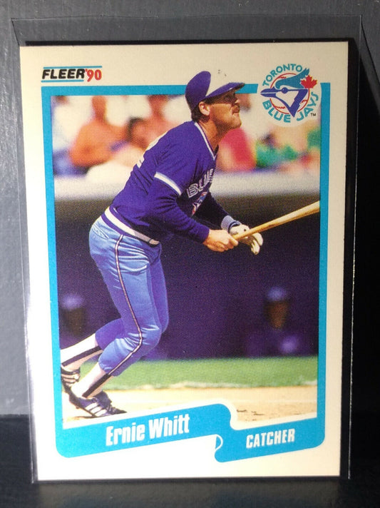 1990 Ernie Whitt Fleer Baseball Card #97