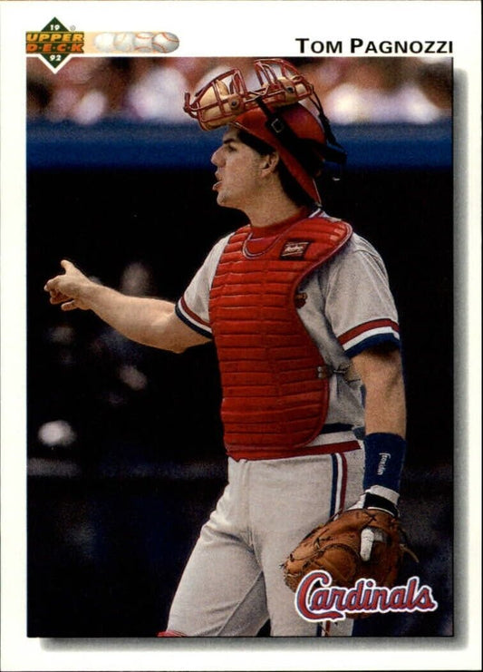 Tom Pagnozzi 1992 Upper Deck MLB #379 Baseball Card St. Louis Cardinals