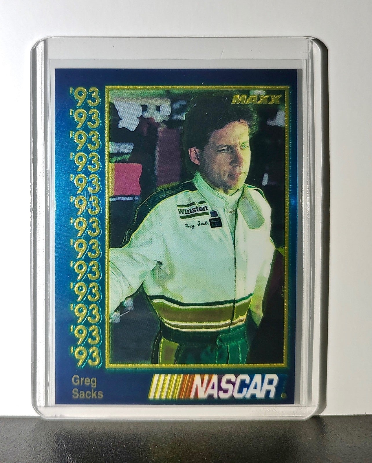 Greg Sacks 1993 Maxx Premier Plus Racing #69 NASCAR Larry Hedrick Motorsports
