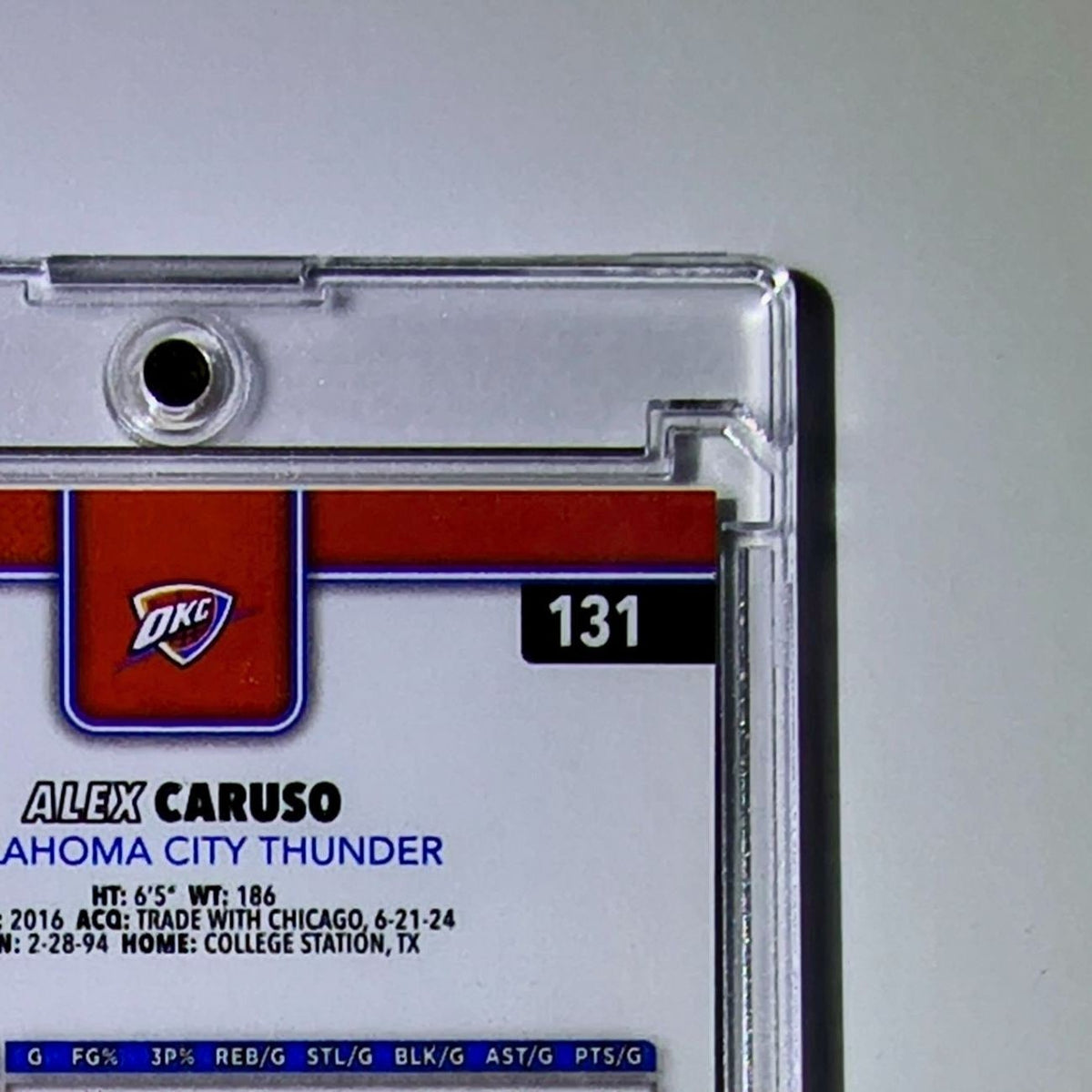 Alex Caruso 2025-26 NBA Topps Chrome Update Yellow Refractor 117/275 OC Thunder