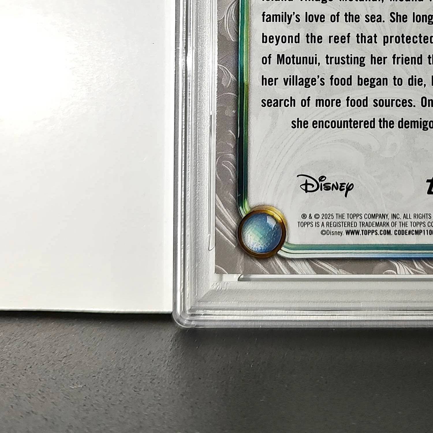 Moana 2025 Topps Disney Wonder #87 Winter Variant Card Moana PSA 9
