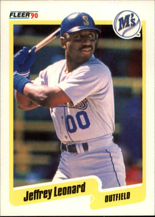 1990 Jeffrey Leonard Fleer Baseball Card #519