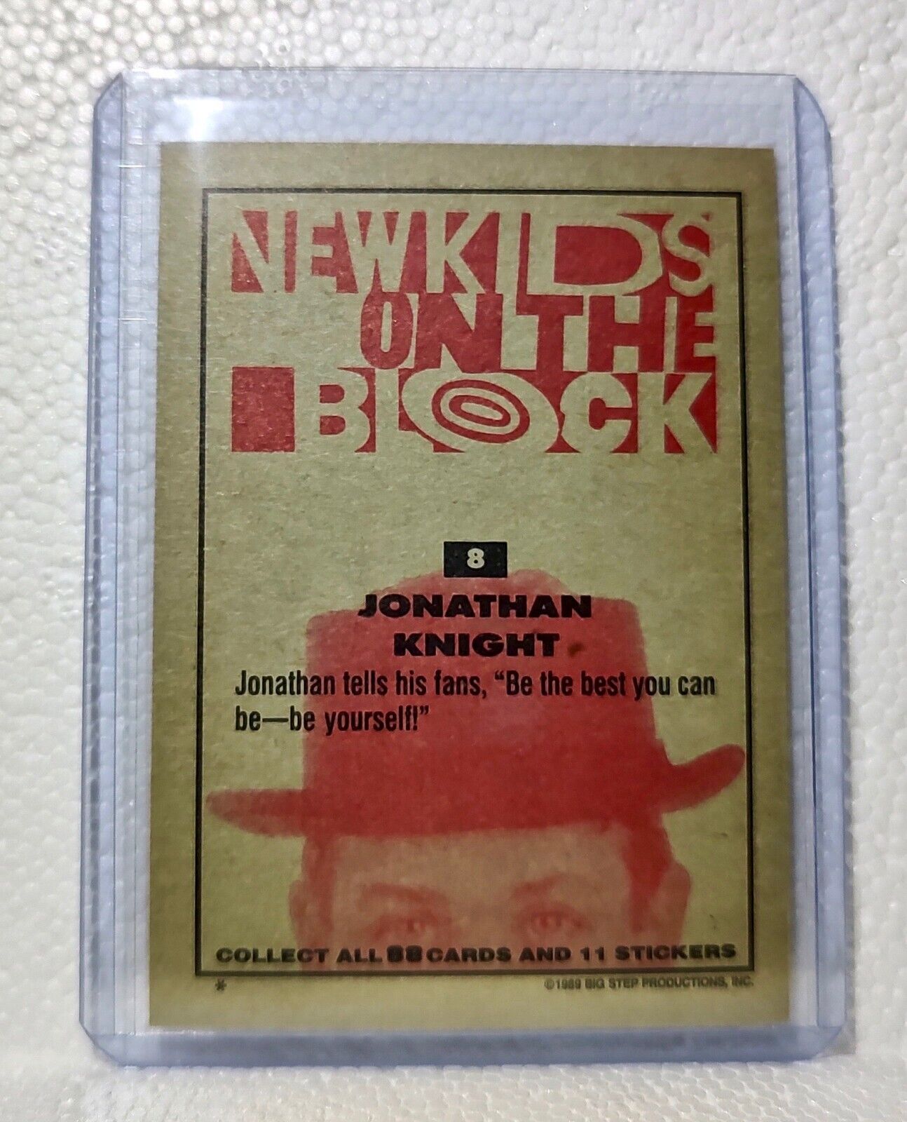 Jonathan Knight 1989 New Kids on the Block #8 Trading Card