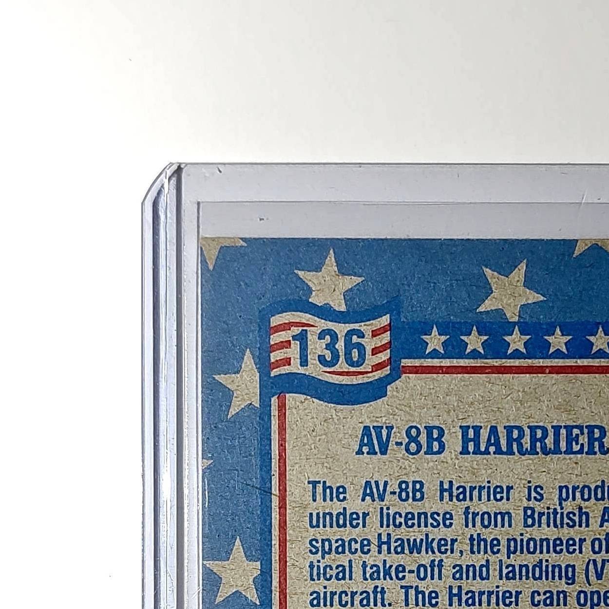 AV-8B Harrier 1991 Topps Desert Storm #136 Card
