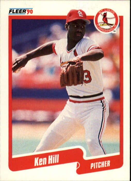 1990 Ken Hill Fleer Baseball Card #251