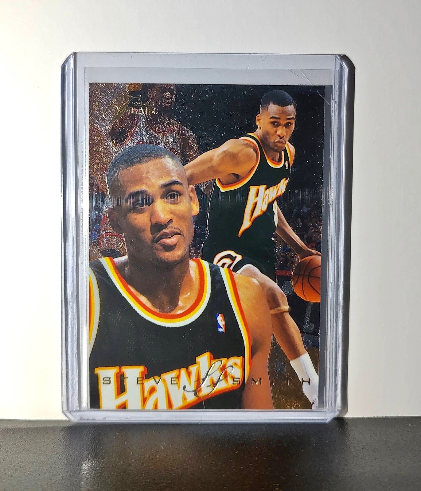 Steve Smith 1995-96 Flair NBA #4 Card Atlanta Hawks