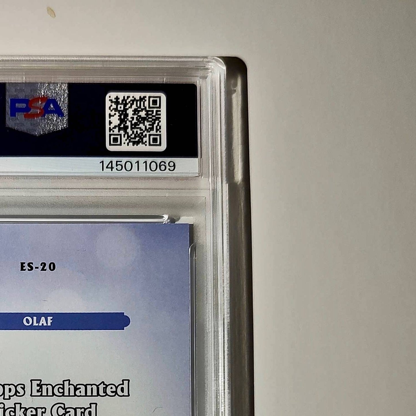 Olaf 2025 Topps Disney #ES-20 Enchanted Sticker Card Frozen PSA 9