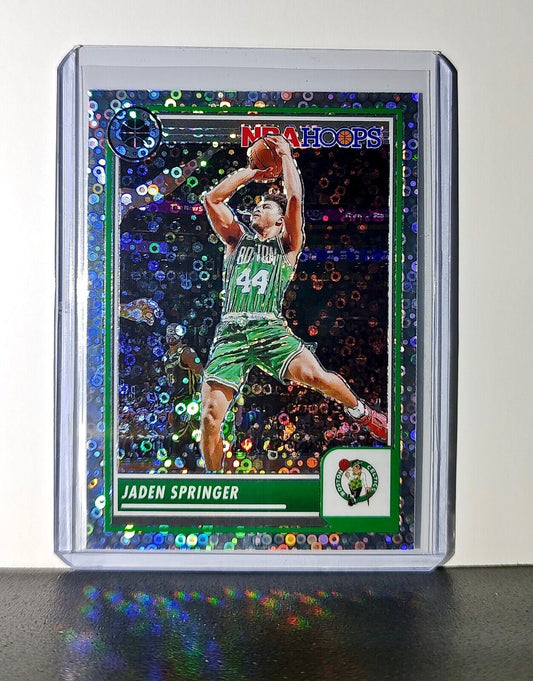 Jaden Springer 2023-24 Panini Premium NBA Hoops #261 Disco Prizm Card Celtics