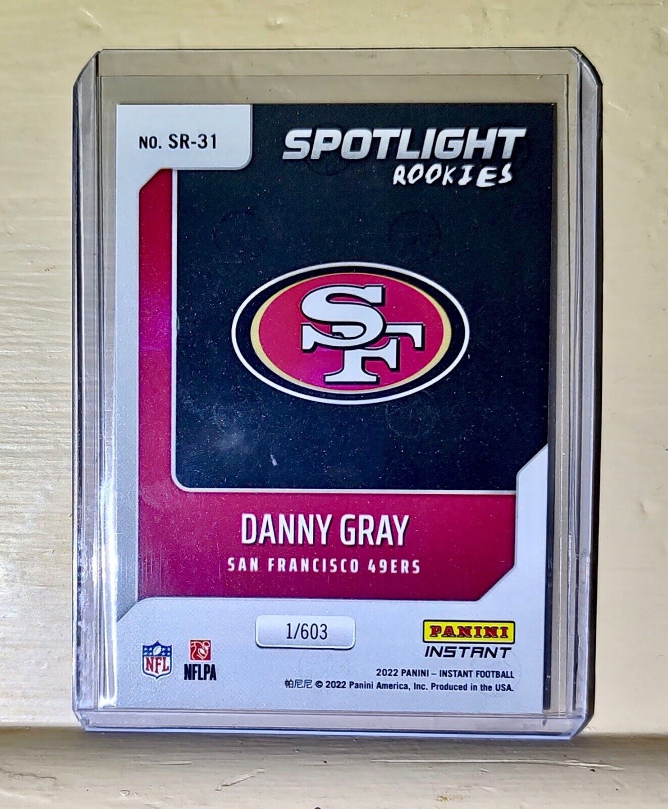 Danny Gray 2022 NFL Panini #31 Spotlight Rookie Football Card 1/603